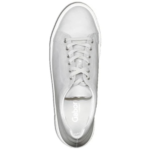 Pantofi dama gri casual piele naturala lacuita cu talpa joasa Gabor 34-402-4-Gri
