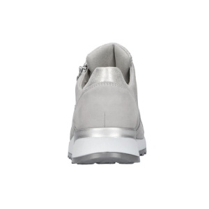 Pantofi dama gri ortopedici sport piele naturala cu talpa joasa Waldlaufer H64007-333-070-Hiroko-Gri