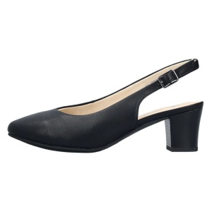 Pantofi dama, negru, casual, piele naturala, cu toc, Rieker 44651-00-Negru