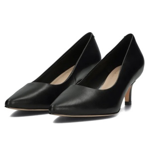 Pantofi dama negru eleganti piele naturala cu toc Filippo DP4426-23-BK-Negru