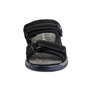 Papuci barbati negru casual piele naturala cu talpa groasa Waldlaufer 372501-191-001-Harald-Negru