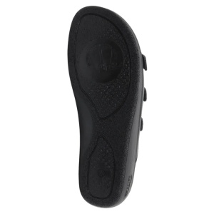 Papuci dama negru casual ortopedici medicinali piele naturala cu platforma Batz 3BCS-Negru