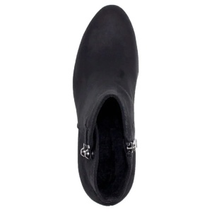 Botine dama negru elegante din material textil cu toc Marco Tozzi 2-25342-23-001-Negru