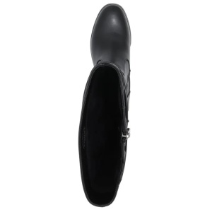 Cizme dama negru elegante piele naturala lungi cu toc Karisma C03B58-UM1739-CP710B2-01-N-Negru