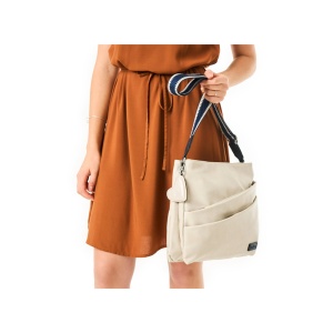 Geanta dama bej casual piele ecologica crossbody si de umar cu bareta reglabila Rieker H1004-60-Bej