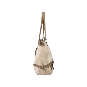 Geanta dama bej casual piele ecologica shopper de mana cu accesorii metalice Rieker H1499-60-Bej
