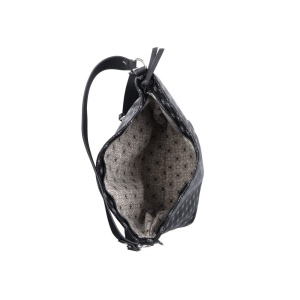 Geanta dama negru casual piele ecologica crossbody si de umar cu bareta detasabila si reglabila Rieker H1450-00-Negru