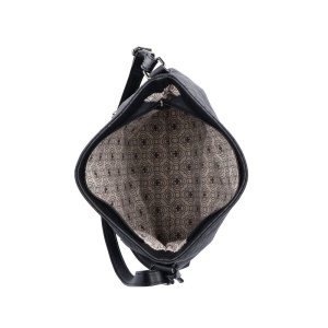 Geanta dama negru casual piele ecologica de umar cu bareta reglabila Rieker H1033-00-Negru