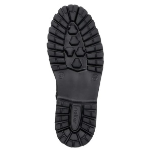 Ghete barbati gri casual piele ecologica impermeabile imblanite cu toc Rieker 30440-45-Gri