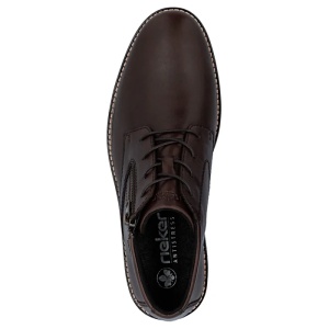 Ghete barbati maro casual piele naturala impermeabile cu toc Rieker 15324-25-Maro
