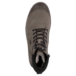 Ghete barbati maro casual piele naturala impermeabile imblanite cu toc Rieker F3612-24-Maro