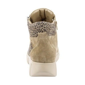 Ghete dama bej casual piele naturala cu talpa joasa Waldlaufer 735801-300-230-H-Lou-Bej