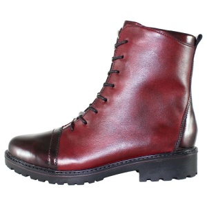 Ghete dama, bordo, casual, piele naturala, imblanite, cu toc, Remonte R6574-35-Bordo