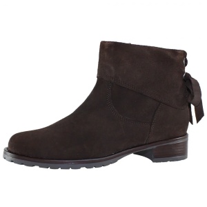 Ghete dama maro casual piele intoarsa cu toc Elvis 432-2-Maro