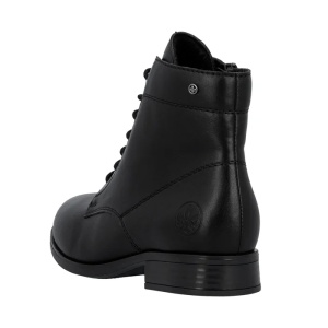 Ghete dama negru casual piele ecologica cu toc Rieker 77030-00-Negru