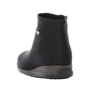 Ghete dama negru casual tex impermeabile cu talpa joasa Rieker 98251-00-Negru