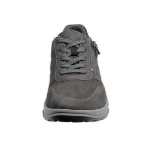 Pantofi barbati gri casual piele naturala cu talpa groasa Waldlaufer 718006-407-052-H-Max-Gri