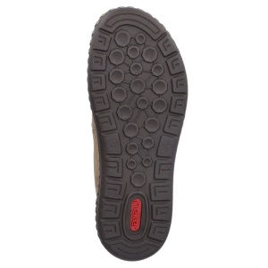 Pantofi barbati maro casual piele naturala perforati cu talpa joasa Rieker B2460-25-Maro
