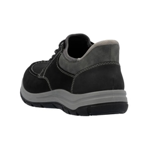 Pantofi barbati negru casual piele naturala cu talpa joasa Rieker 03656-00-Negru