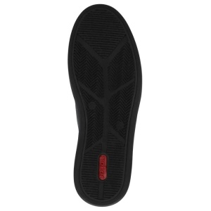 Pantofi barbati negru casual piele naturala cu talpa joasa Rieker B9956-00-Negru