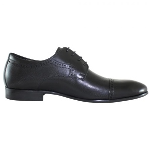 Pantofi barbati negru eleganti piele naturala cu toc Alberto Clarini C213-501A-Negru