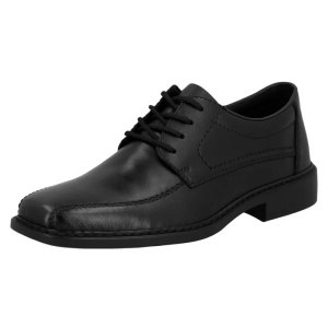 Pantofi barbati negru eleganti piele naturala cu toc Rieker B0812-00-Negru