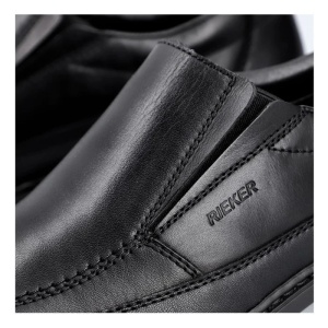 Pantofi barbati negru eleganti piele naturala cu toc Rieker B0873-00-Negru