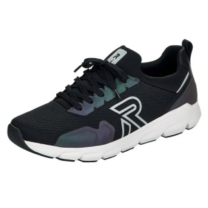 Pantofi barbati negru sport textil cu talpa groasa Rieker 07802-00-Negru
