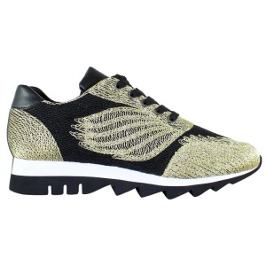 Pantofi dama auriu casual textil cu talpa joasa Gerry Weber G32318-867-811-Auriu