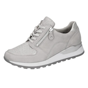 Pantofi dama gri ortopedici sport piele naturala cu talpa joasa Waldlaufer H64007-333-070-Hiroko-Gri