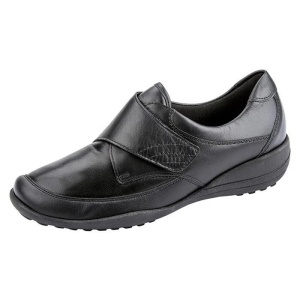 Pantofi dama negru casual ortopedici piele naturala cu talpa joasa Waldlaufer K01304-300-001-Katja-Negru