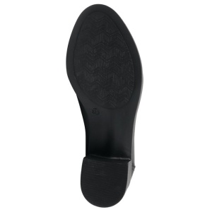 Pantofi dama negru casual piele naturala cu toc Nicolis 124494-Negru