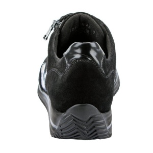 Pantofi dama negru ortopedici casual piele intoarsa cu talpa joasa Waldlaufer 980H01-303-001-Himona-Negru
