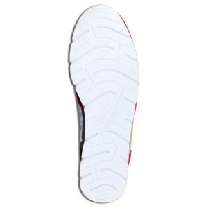 Pantofi dama rosu casual piele intoarsa cu talpa joasa Semler 74-758-4-Rosu