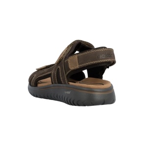 Sandale barbati maro casual piele naturala cu talpa groasa Rieker 26450-26-Maro