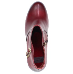 Botine dama bordo elegante piele naturala cu toc s.Oliver 5-25348-23-Bordo