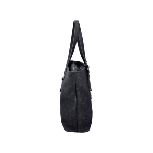 Geanta dama negru casual piele ecologica shopper de mana cu accesorii metalice Rieker H1491-00-Negru