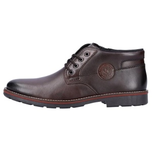 Ghete barbati, maro, casual, piele naturala, imblanite, cu toc, Rieker 15339-25-Maro
