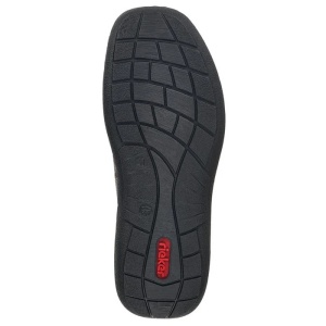 Ghete barbati maro casual piele naturala impermeabile imblanite cu talpa joasa Rieker 03072-25-Maro
