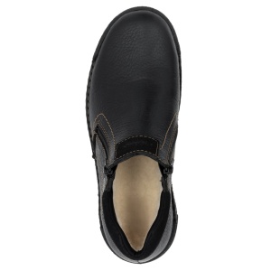 Ghete barbati negru casual piele naturala impermeabile imblanite cu talpa joasa Rieker B0392-00-Negru
