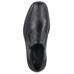 Ghete barbati negru elegante piele naturala impermeabile cu toc Rieker B0050-00-Negru