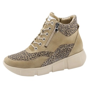 Ghete dama bej casual piele naturala cu talpa joasa Waldlaufer 735801-300-230-H-Lou-Bej