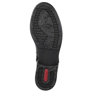 Ghete dama maro casual piele naturala cu toc Rieker Z4965-25-Maro