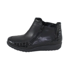 Ghete dama negru casual piele naturala cu talpa joasa Ara 12-46307-Negru