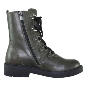 Ghete dama verde casual piele naturala cu toc Gitanos H19K3102-Verde