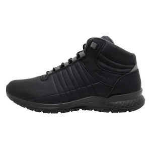 Ghete, negru, sport, piele naturala, cu talpa joasa, Grisport 881009-42812D27T-Negru