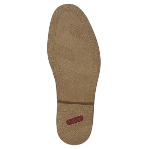 Pantofi barbati maro casual piele naturala cu toc Rieker 13439-24-Maro