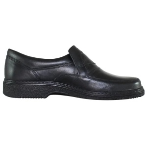 Pantofi barbati negru casual piele naturala cu talpa joasa Otter OT27824-01-N-Negru
