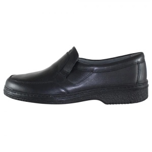 Pantofi barbati, negru, casual, piele naturala, cu talpa joasa, Otter OT27850-01-N-Negru