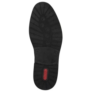 Pantofi barbati negru casual piele naturala cu toc Rieker 13523-00-Negru